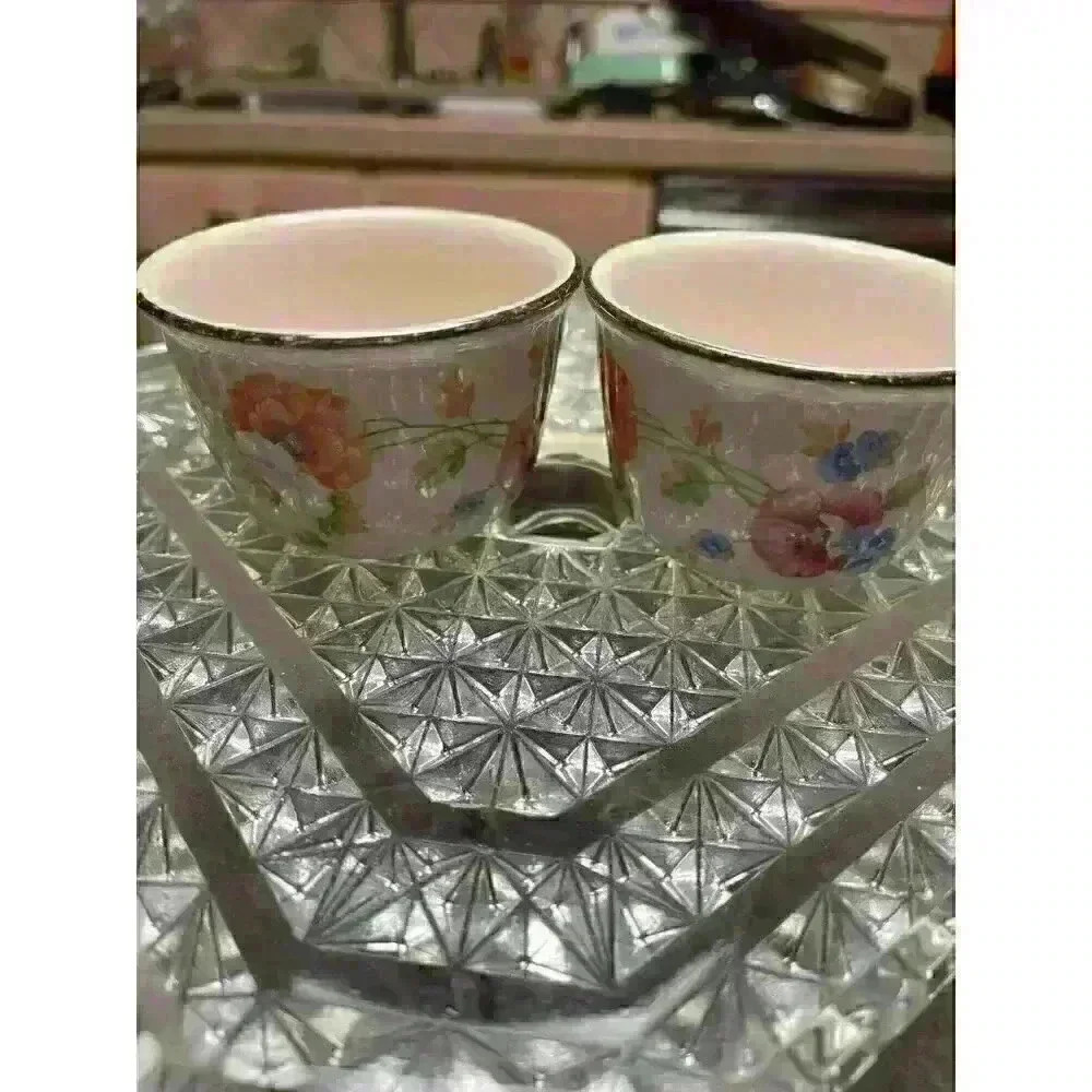 Bakerite (2) ramekins  Amy pattern